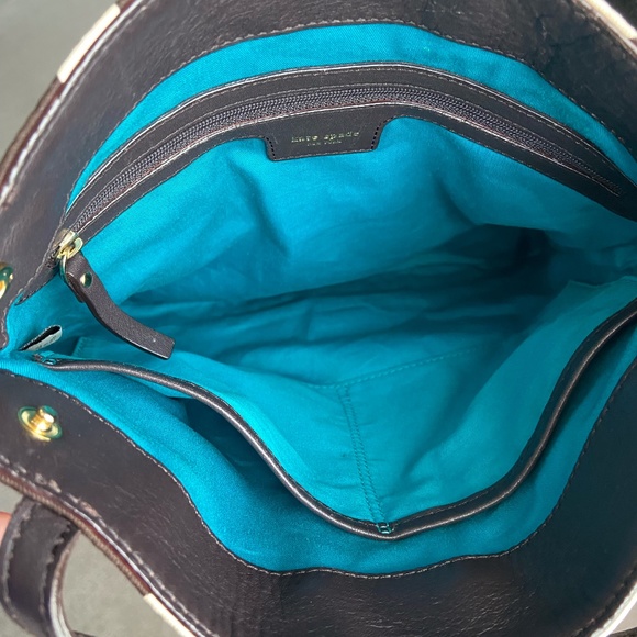 Kate Spade Brown and Cream Cow Print Shoulder Bag - Picture 3 of 3